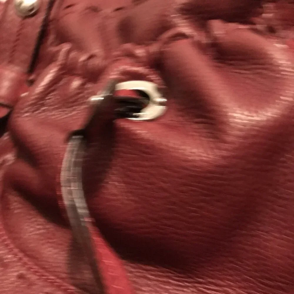 B. Makowsky Rich Burgundy Leather Bag w/Original Dust Bag!